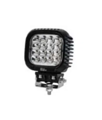 357109211 – HELLA Work Light, 4.92 Inch Square Bracket Mount 47 Watt/ 5000 Measured Lumens LED Bulb Clear Lens 10 To ...
